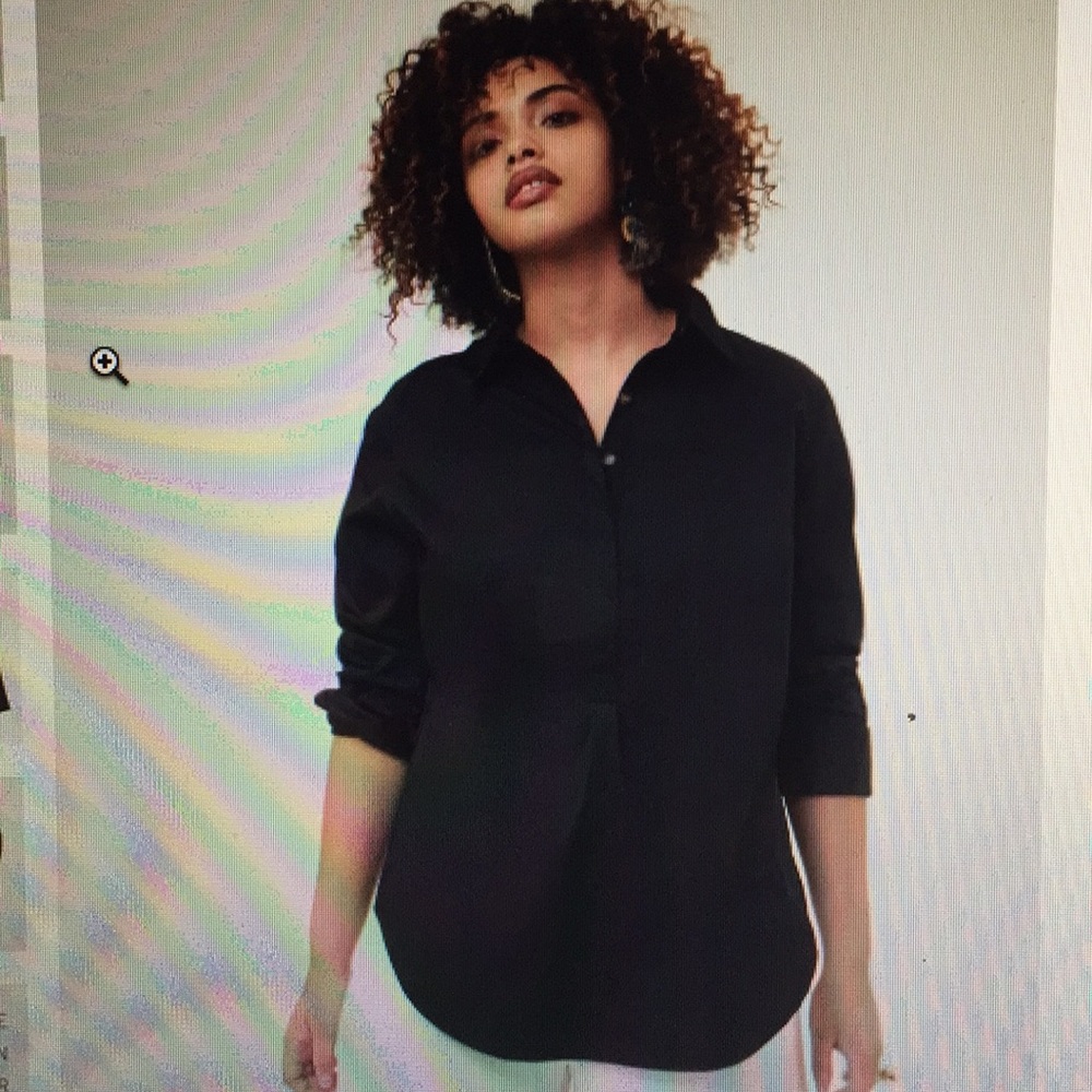 Sz M (18-20) Elbe shirt black universal standard